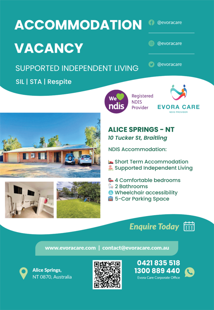 Alice Springs SIL Accommodation - Evora Care